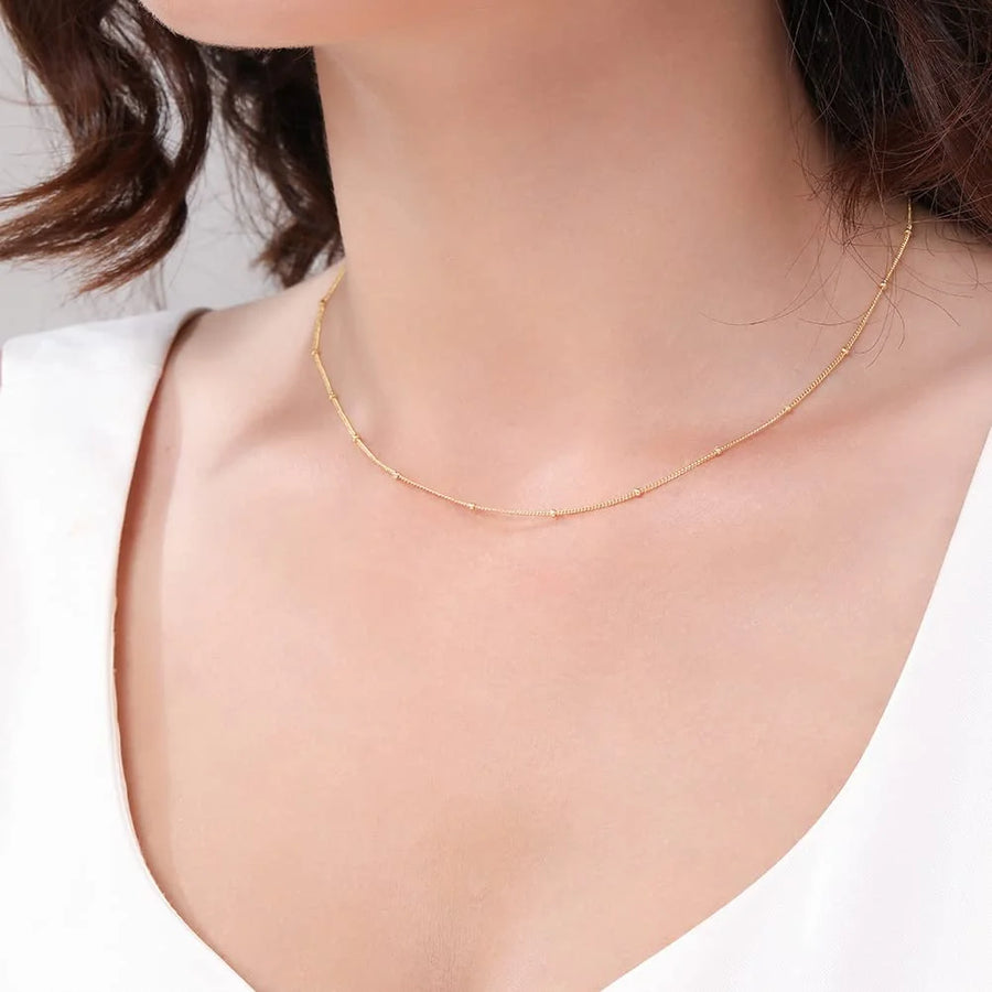 Metzakka Satellite Chain, Necklace for Layered